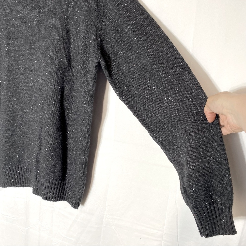 Denver Hayes Dark Grey Cable Knit Crew Neck Sweater L - Picture 12 of 16